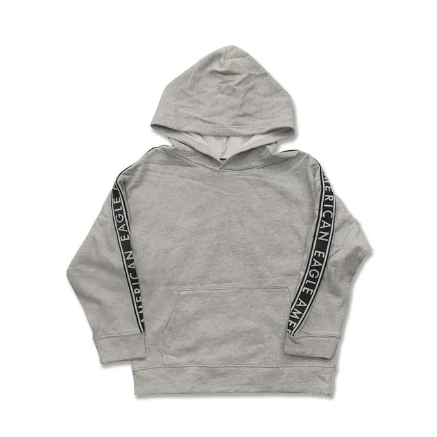 AE - Kids 'Grey' Pullover Fleece Hoodie AE907