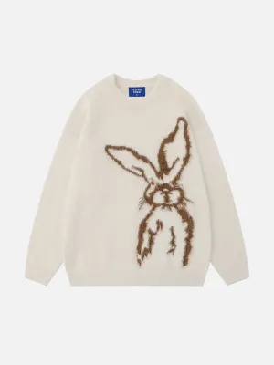 Aelfric Eden Cartoon Rabbit Jacquard Sweater
