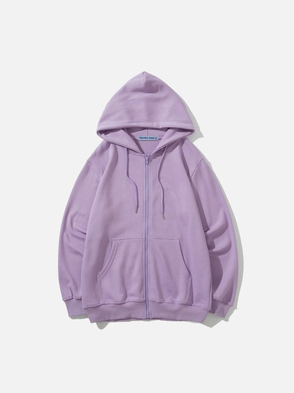 Aelfric Eden Solid Basic Zip Up Hoodie