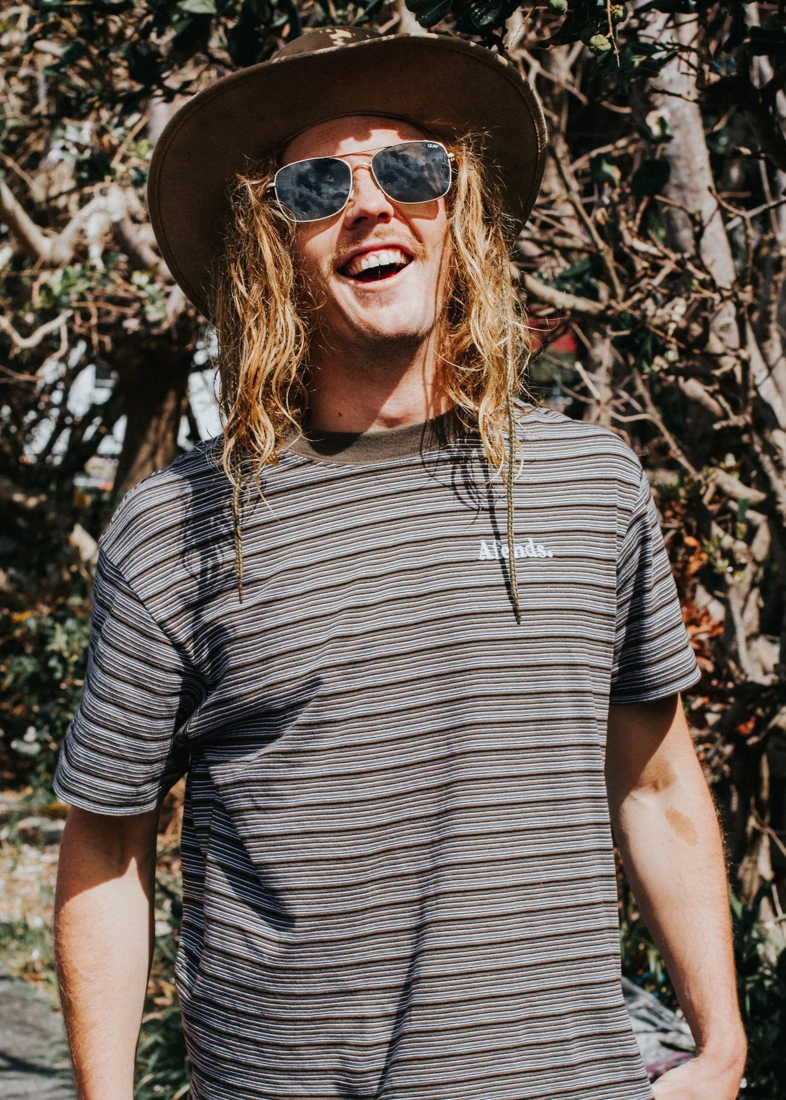 Afends Mens Shut Down - Retro Fit Tee