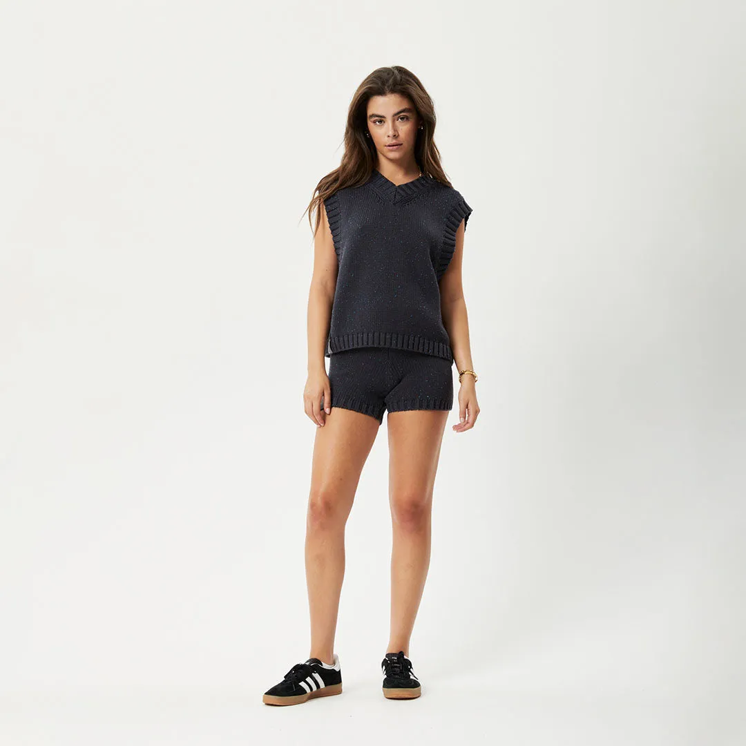 AFENDS Womens Solace - Knit Bike Shorts - Charcoal