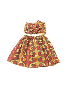 African Ankara Skirt Set