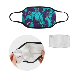 AFRIKA FLOWER Mouth Mask in One Piece (2 Filters Included)
