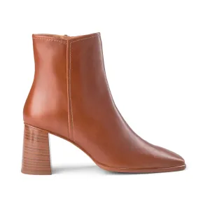 Agata leather ankle boot - TAN