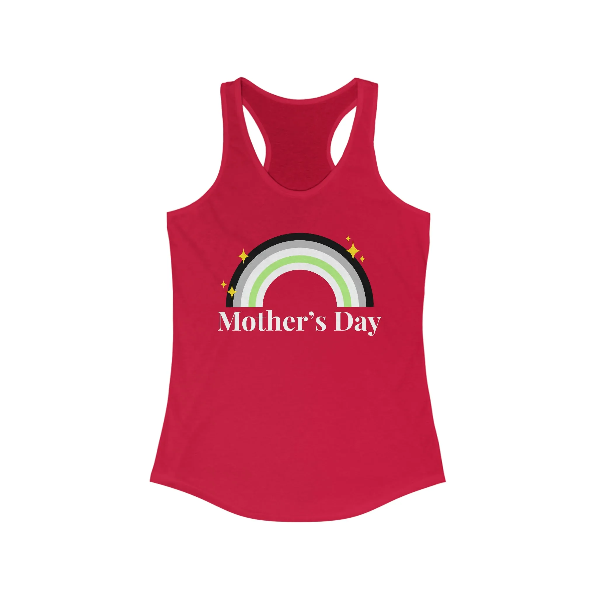 Agender Pride Flag Mother's Day Ideal Racerback Tank - Mother's Day