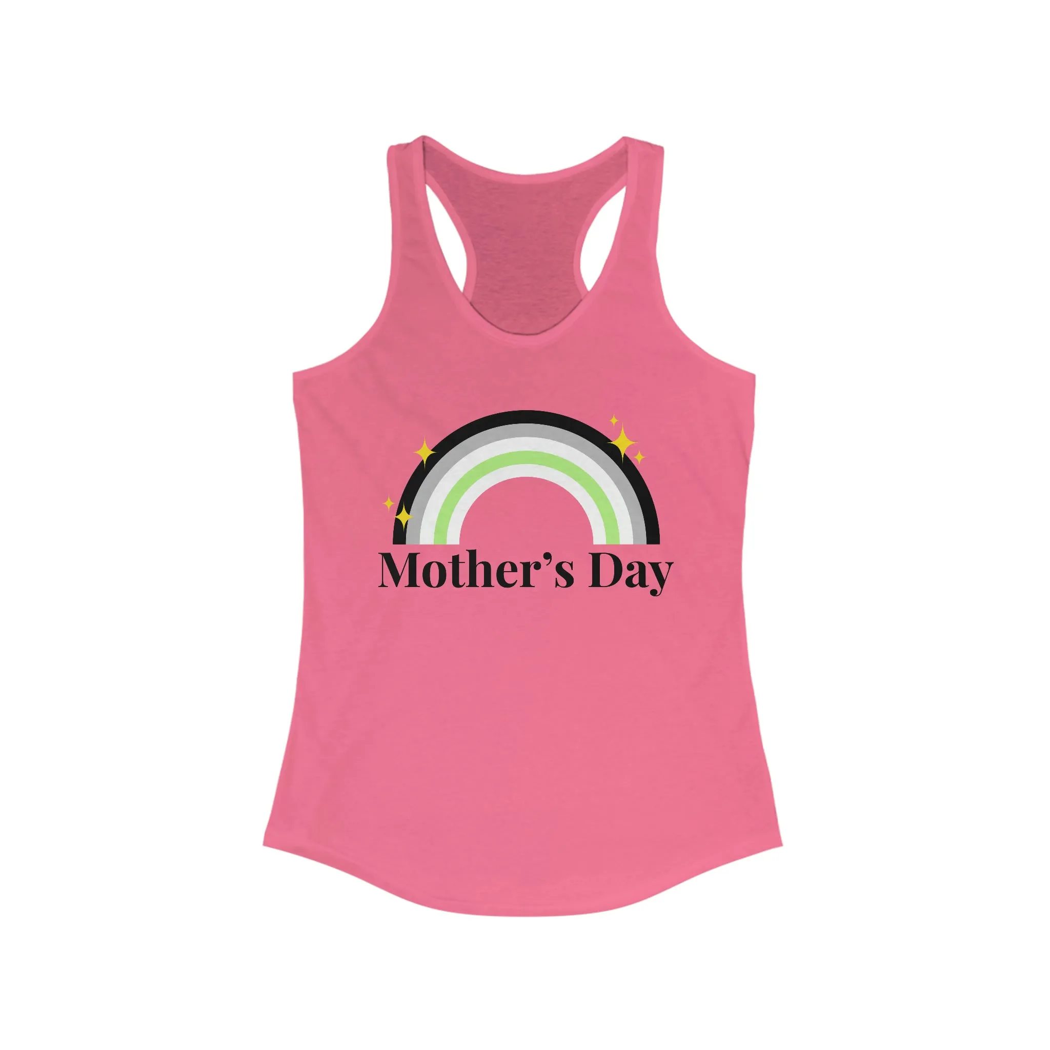 Agender Pride Flag Mother's Day Ideal Racerback Tank - Mother's Day
