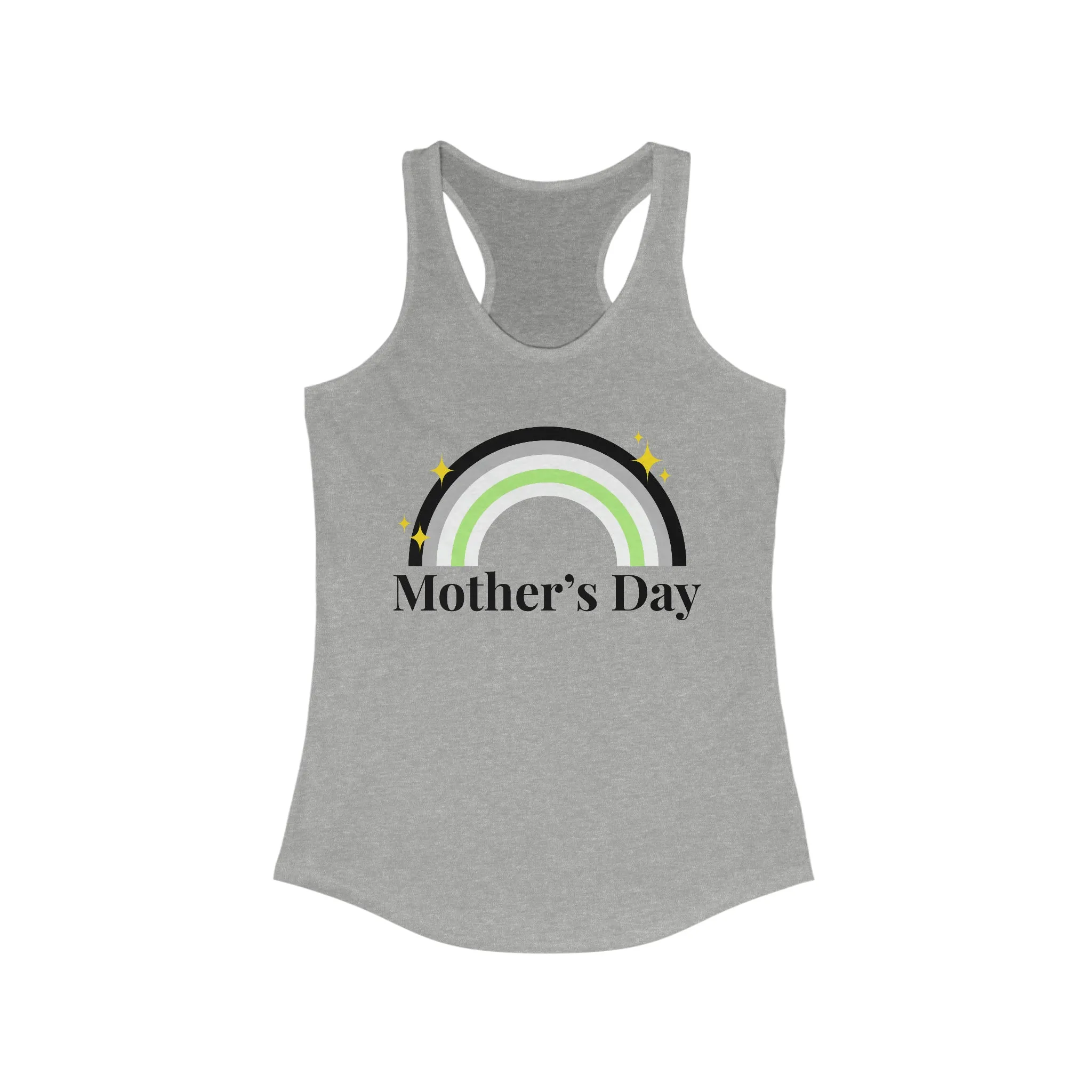 Agender Pride Flag Mother's Day Ideal Racerback Tank - Mother's Day