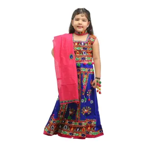 Ahhaaaa Kids Ethnic Cotton Lehenga Choli Chania Choli Set For Baby Girls