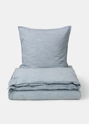 AIAYU DOMUS - Sengesett 140x220/50x70 - Striped Indigo