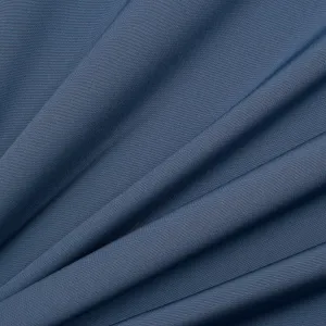 Airforce Blue Silk Marocain Crêpe