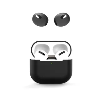 AirPods 3 silicone case with ear caps - Black