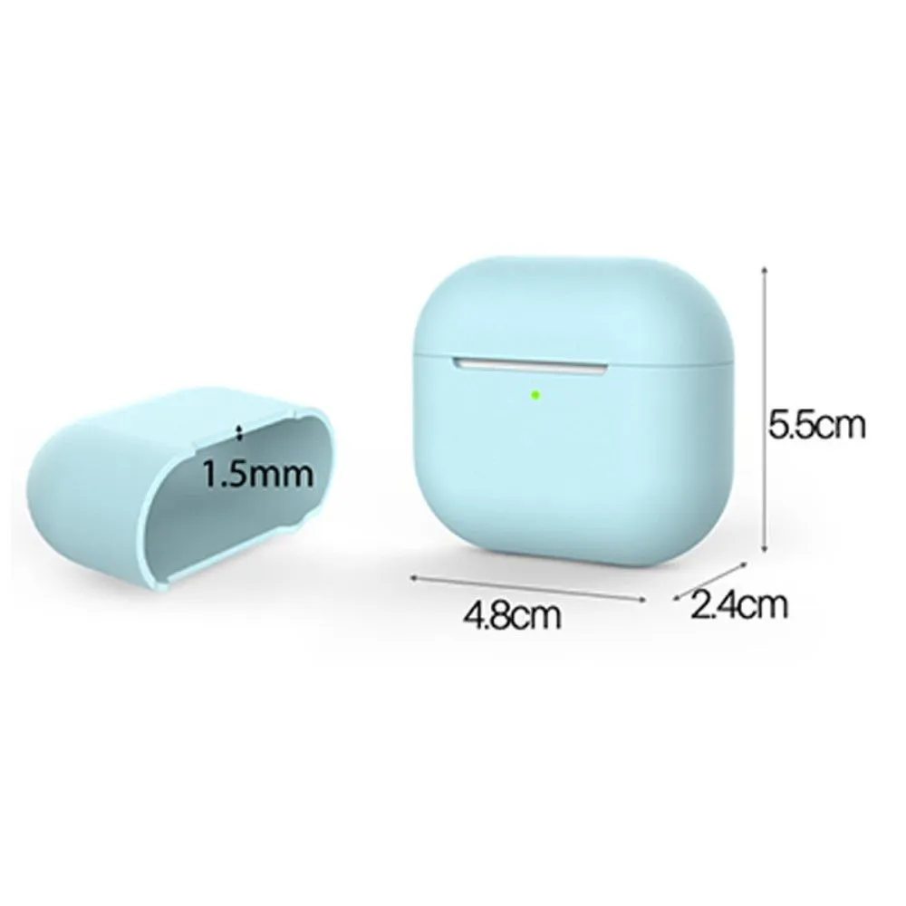 AirPods 3 silicone case with ear caps - Blue / White