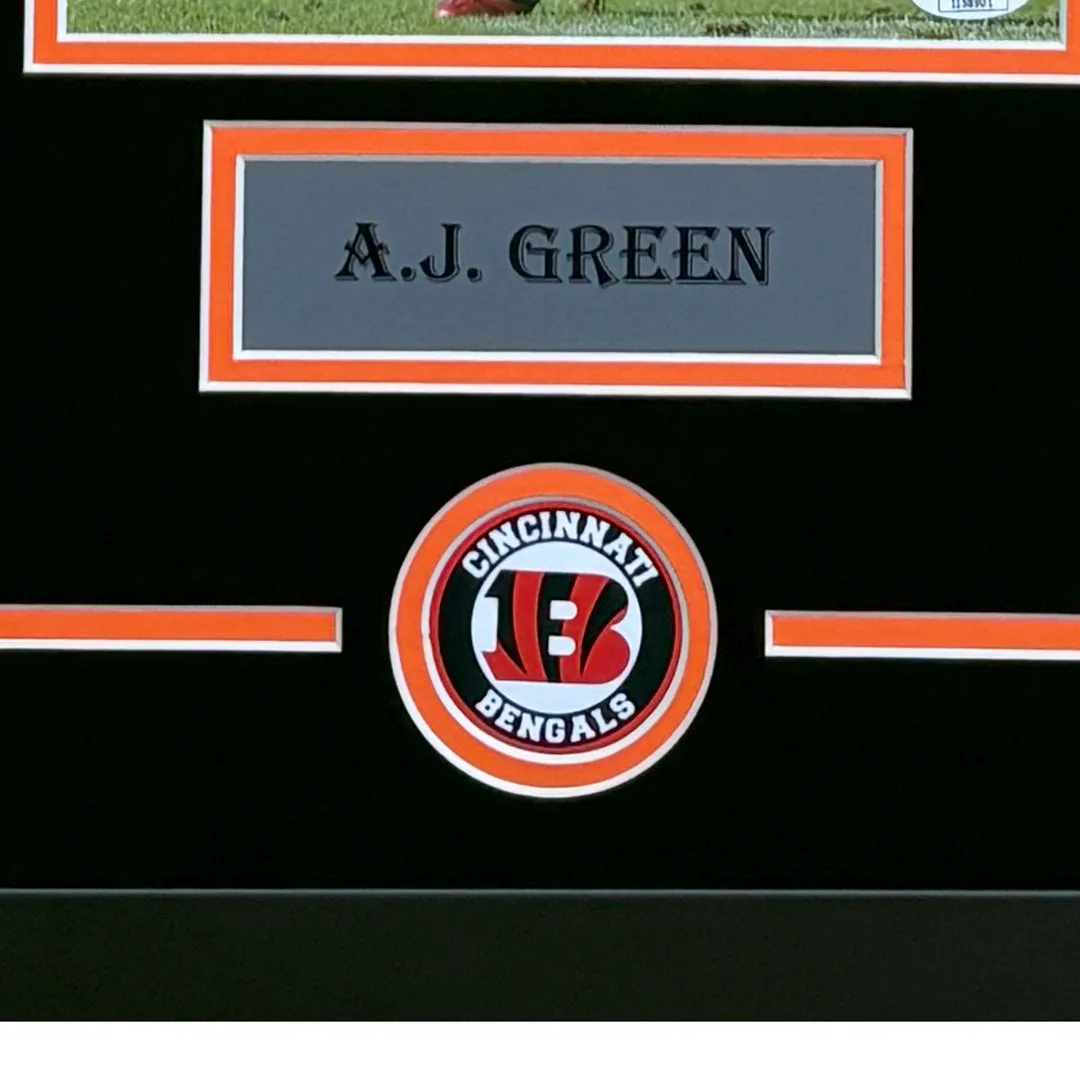 AJ Green Hand Signed & Framed 8x10 Photo (JSA)