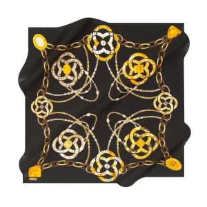 Aker Golden Luxe Women Silk Scarf