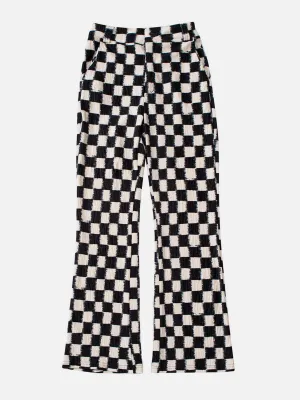 AlanBalen® - Checkerboard Elastic Horn Pants