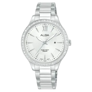 Alba Fashion Analogue Stainless Steel Silver Dial Watch AH7BY1X