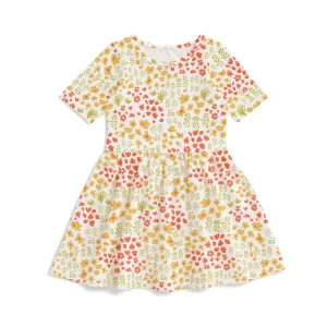 Alberta Dress - Meadow Yellow, Orange & Green