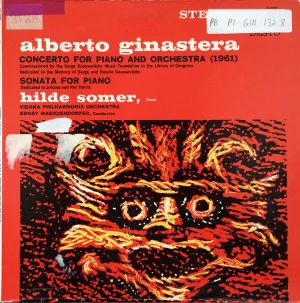 Alberto Ginastera - Concerto For Piano And Orchestra; Piano Sonata (LP) (VG )