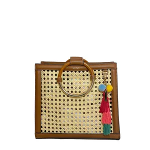 Aldo Tan 'Rattan' Convertible Tote | Gently Used |
