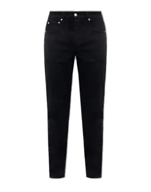 ALEXANDER MCQUEEN Men's Black Tapered-Leg Jeans for FW23