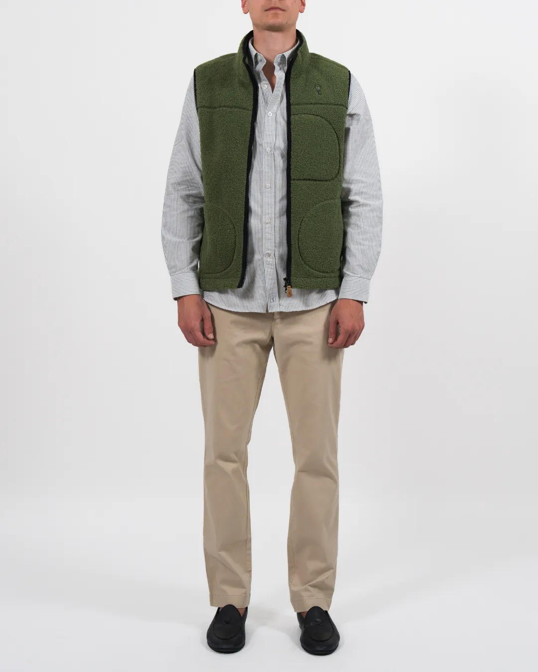 Alfré Olive Fleece Gilet