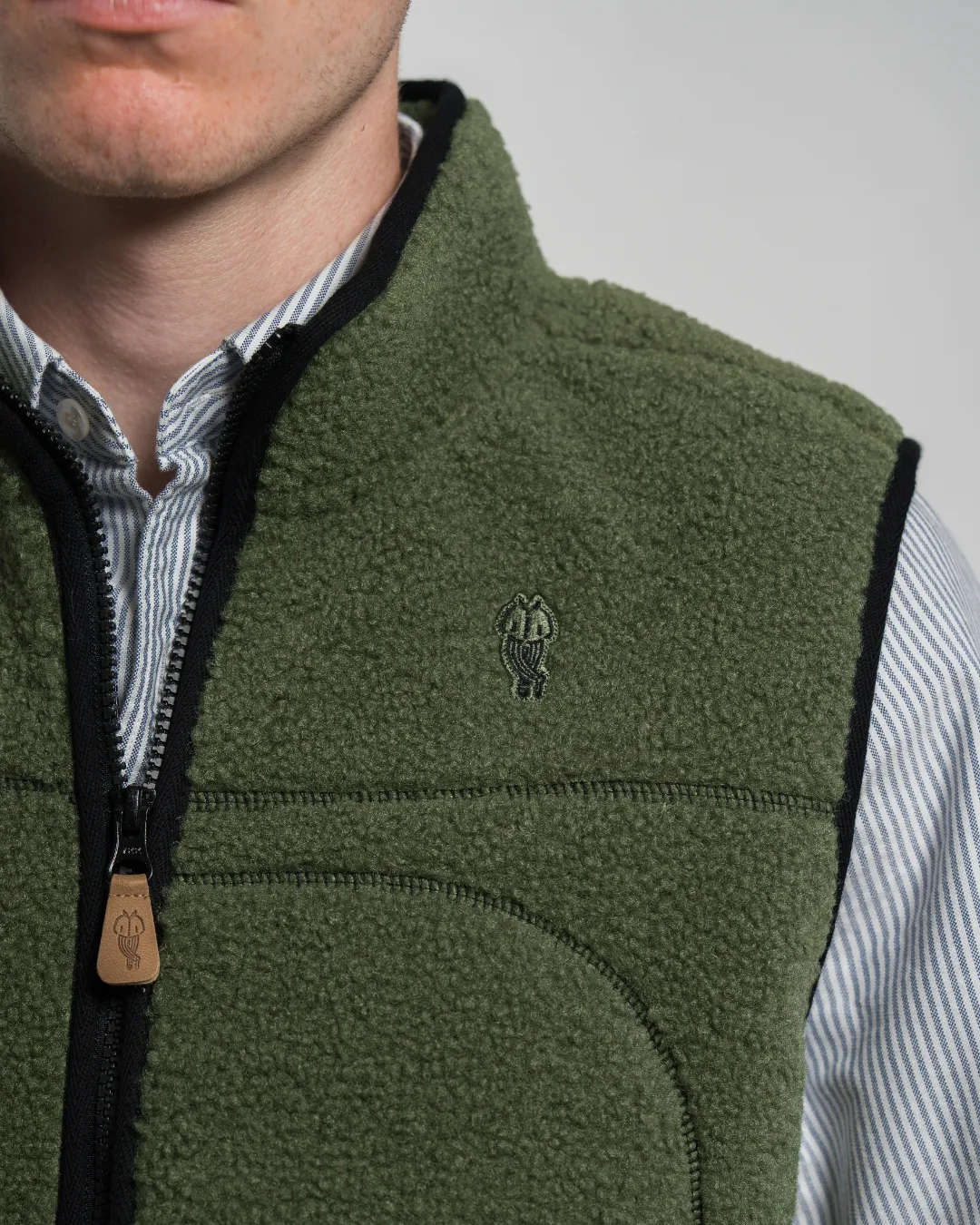 Alfré Olive Fleece Gilet