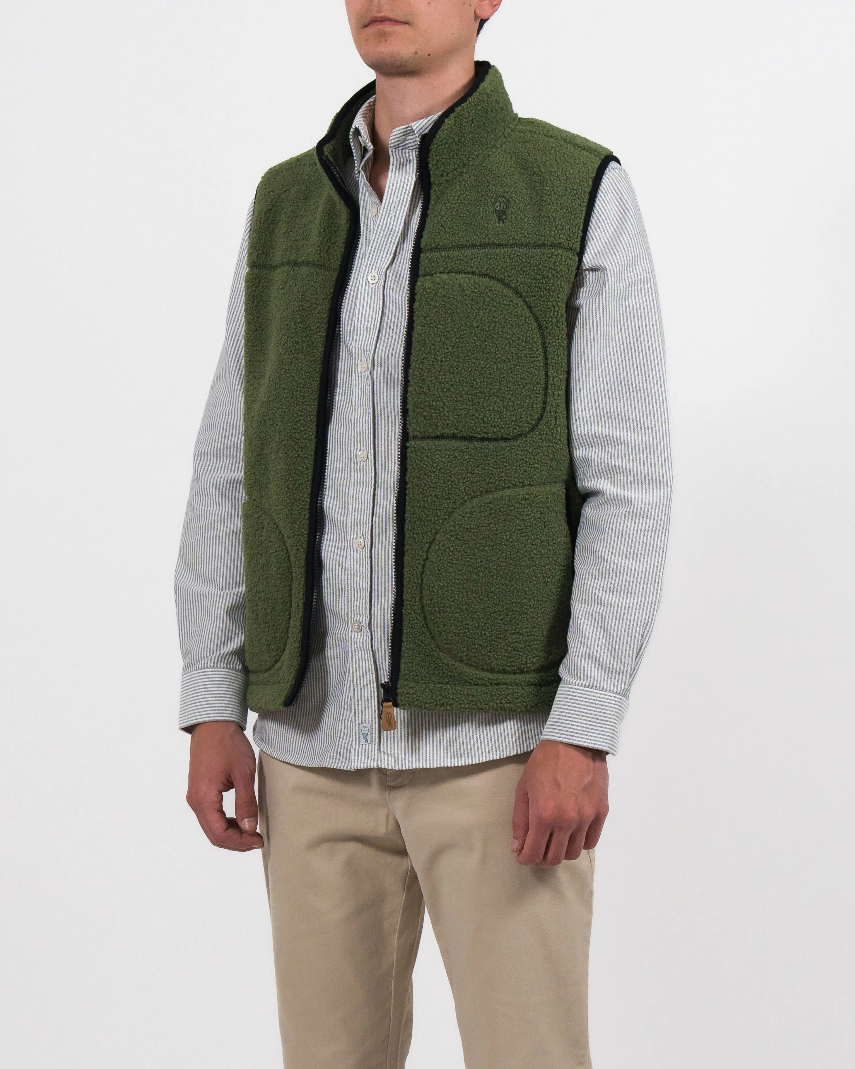 Alfré Olive Fleece Gilet