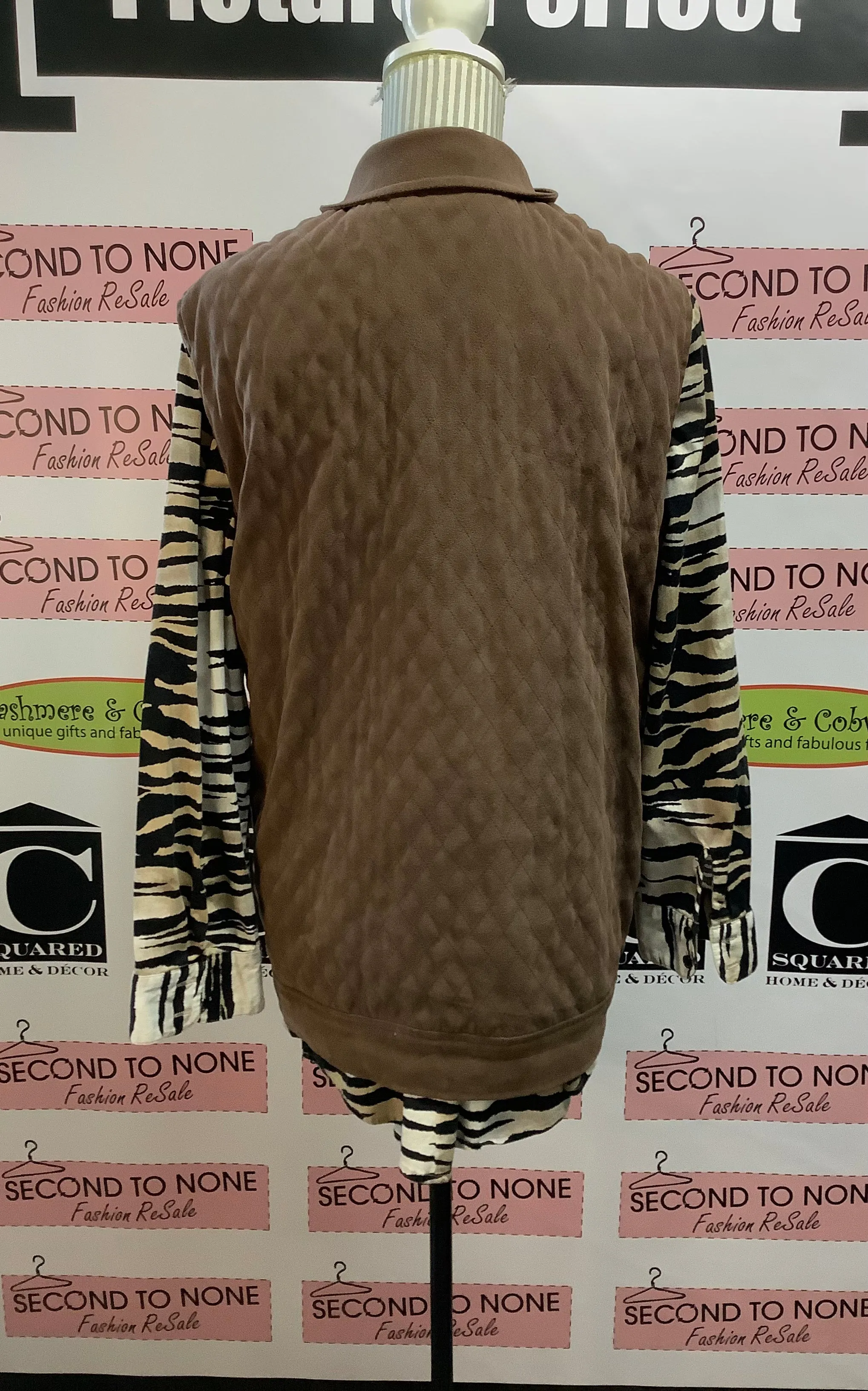 Alia Chocolate Brown Vest (Size 18)