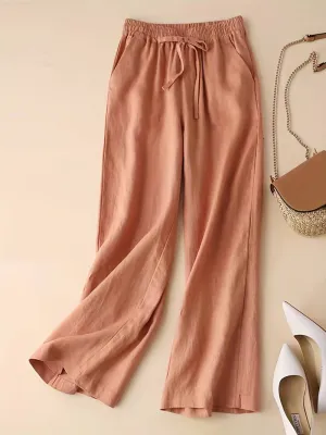 Alicia - Drawstring Wide Leg Pants