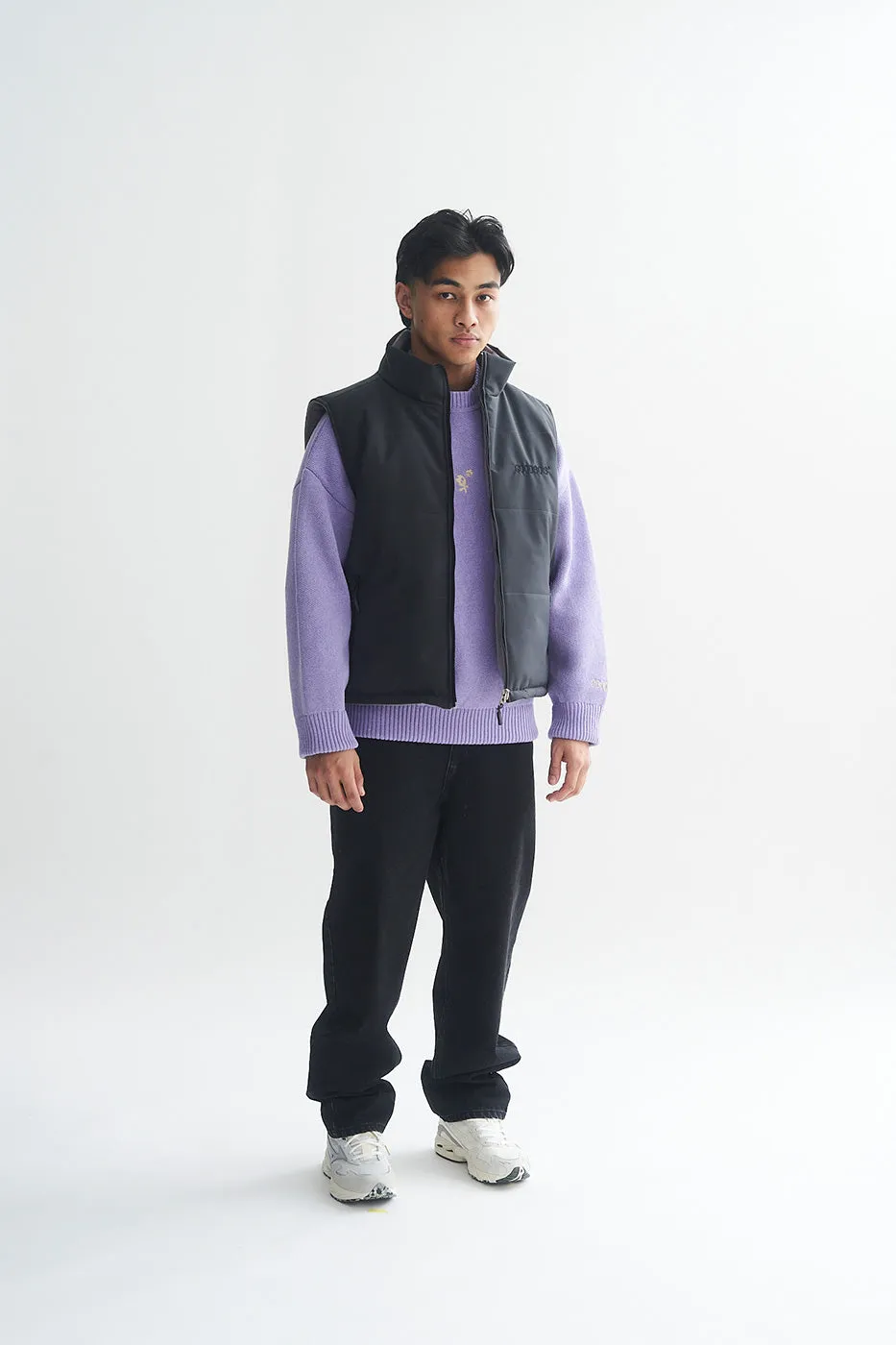 ALIEN REV. PADDED FLEECE VEST GREY