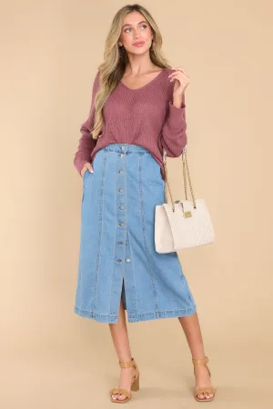 All That You Need Mauve Sweater