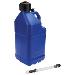 Allstar Performance Utility Jug - 5 Gallon - Square - Blue - Filler Hose