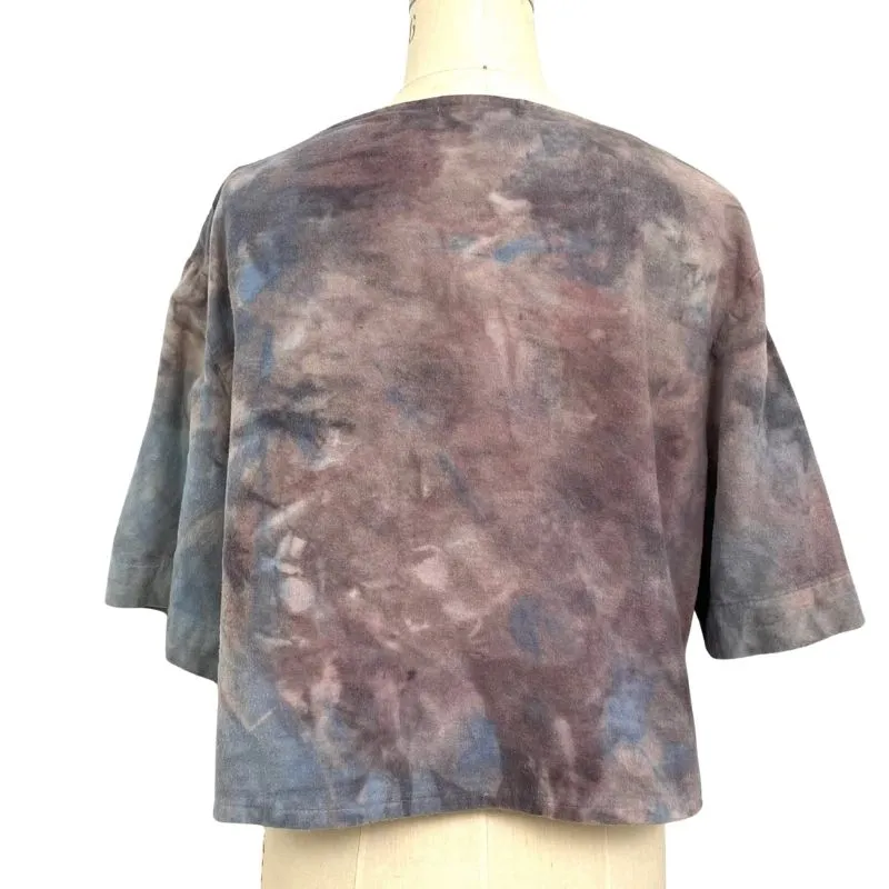 Allyn Boxy Tee in Purple Flannel | Pattern C