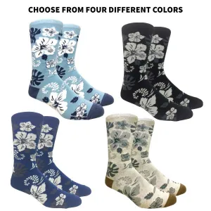 Aloha Hawaiian Floral Hibiscus Pattern Socks