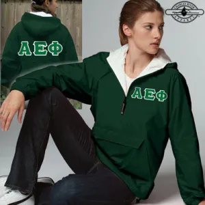 Alpha Epsilon Phi Pullover Jacket - Charles River 9905 - TWILL