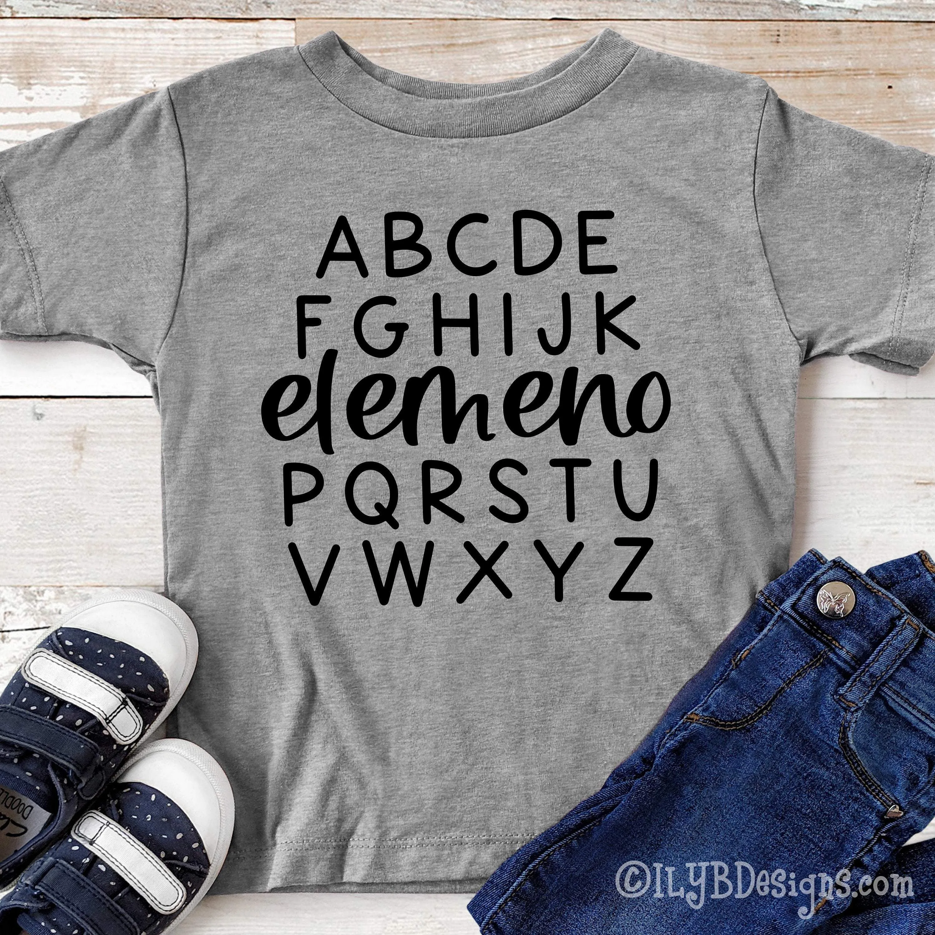 Alphabet Elemeno P School Shirt | ABC Shirt