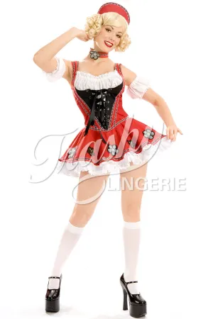 Alpine Miss Dress with Arm Poufs