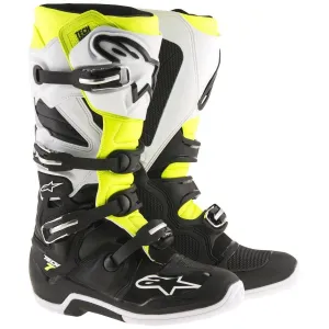 Alpinestars Tech 7 Men's Black/White/Yellow Motocross Boots