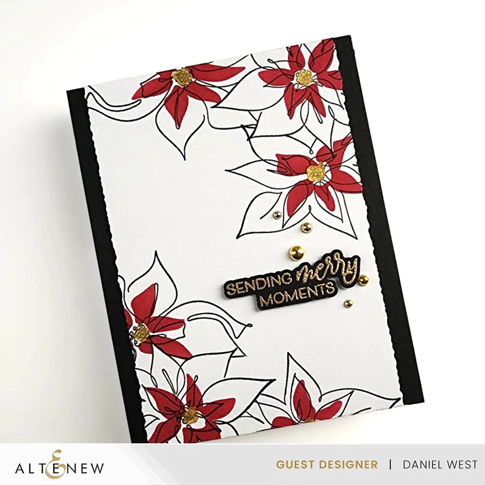 Altenew Linear Life Poinsettias Stamp Set*