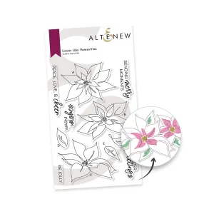 Altenew Linear Life Poinsettias Stamp Set*