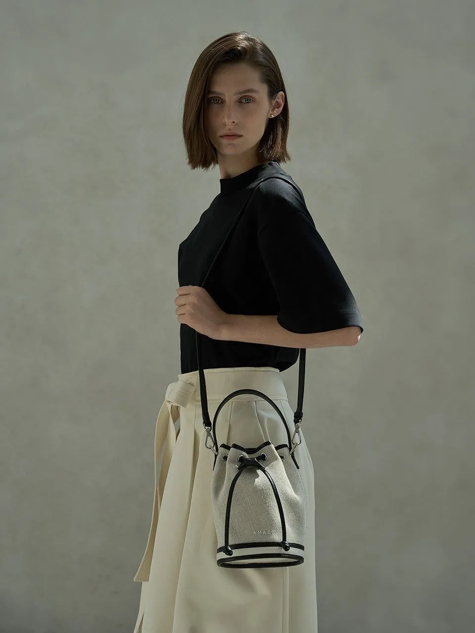 AMAG STUDIO LTC CANNELE BAG BLACK