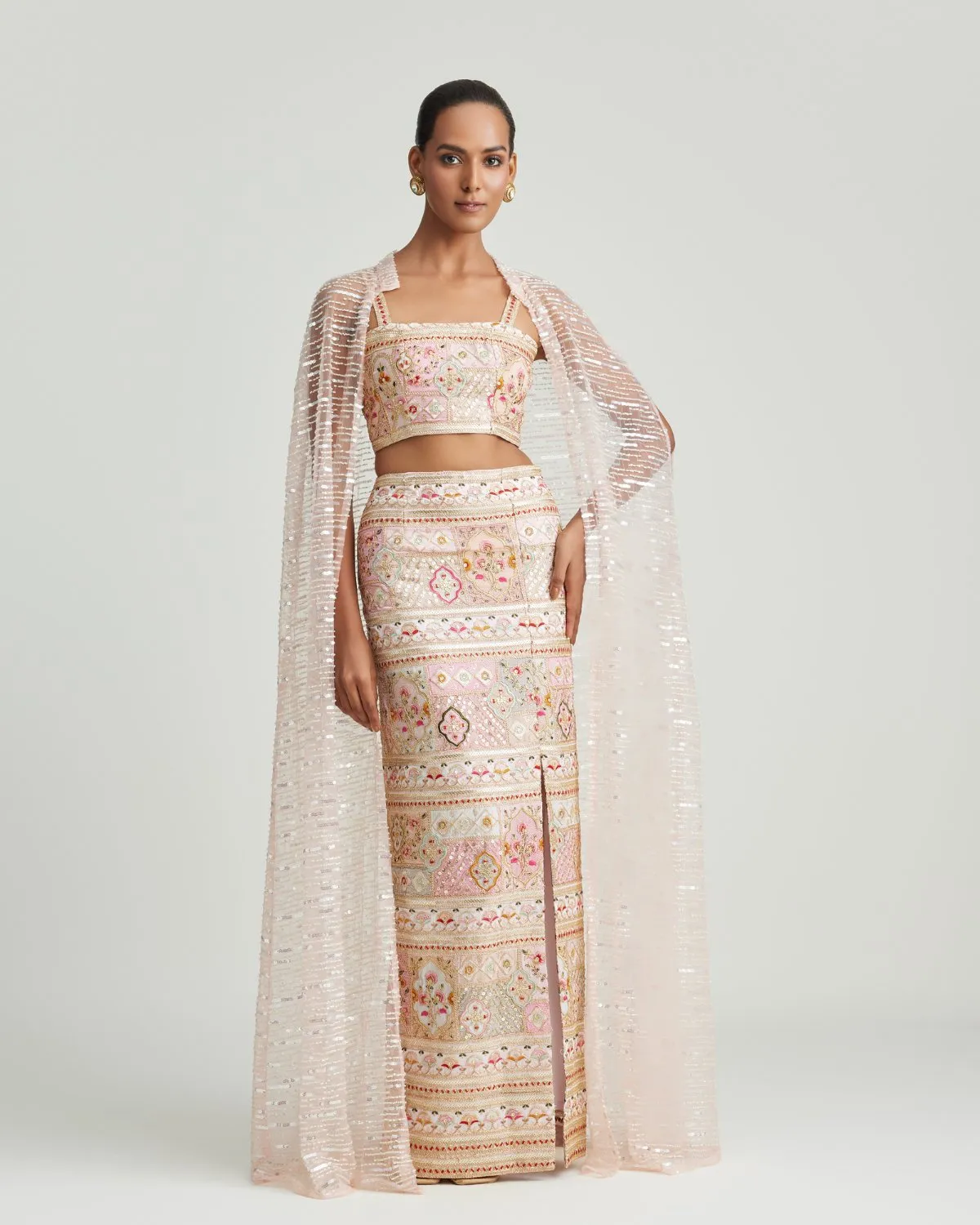 Amara Embroidered Cape