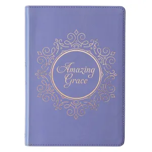 Amazing Grace Blue Faux Leather Classic Journal