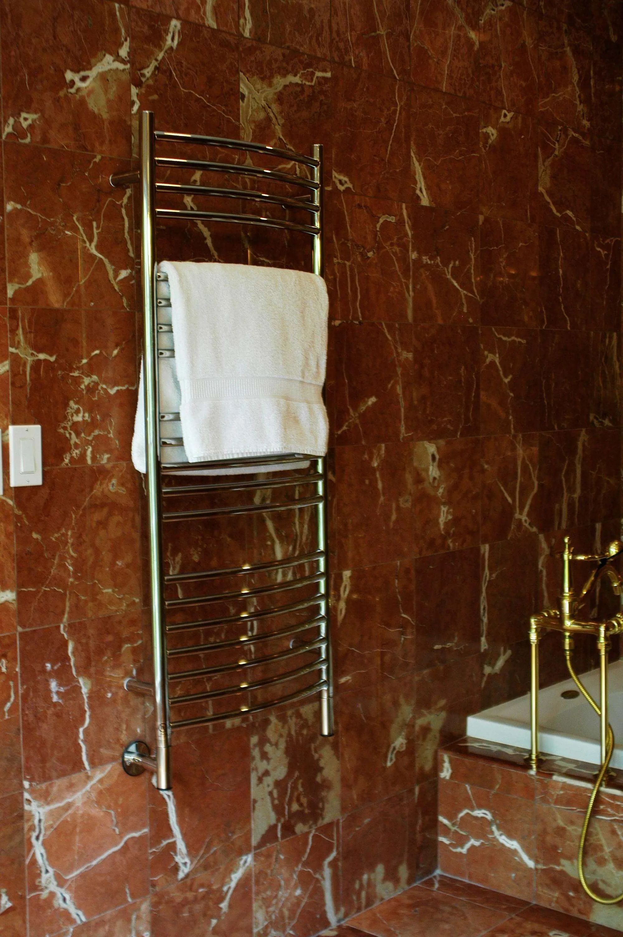 Amba Jeeves D Curved Hardwired Towel Warmer  - 20.5"w x 53"h