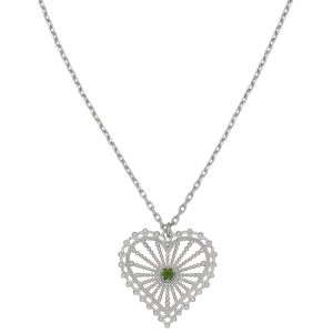 Amor Necklace | Sterling Silver | Chrome Diopside