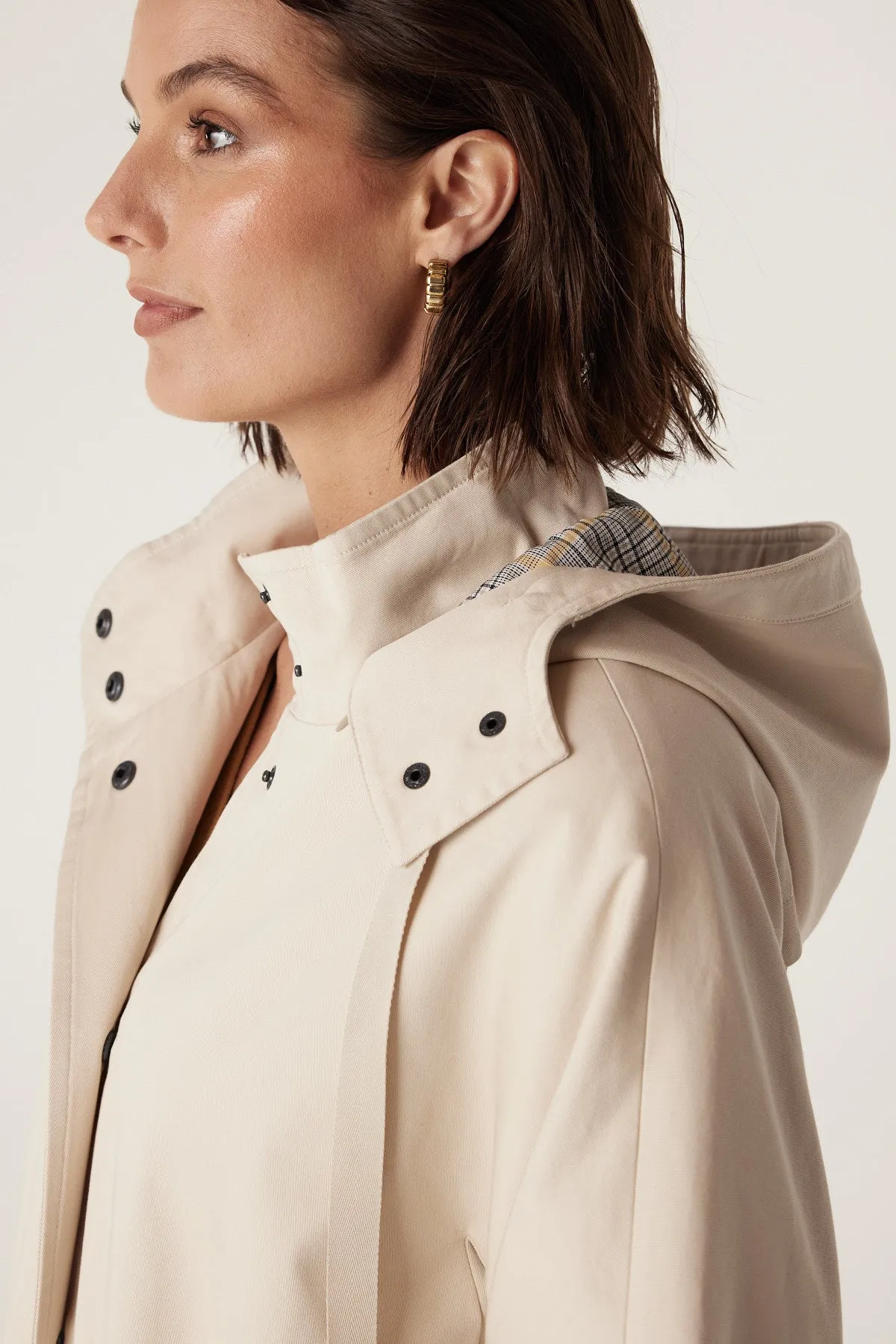 Anais Car Coat - Stone