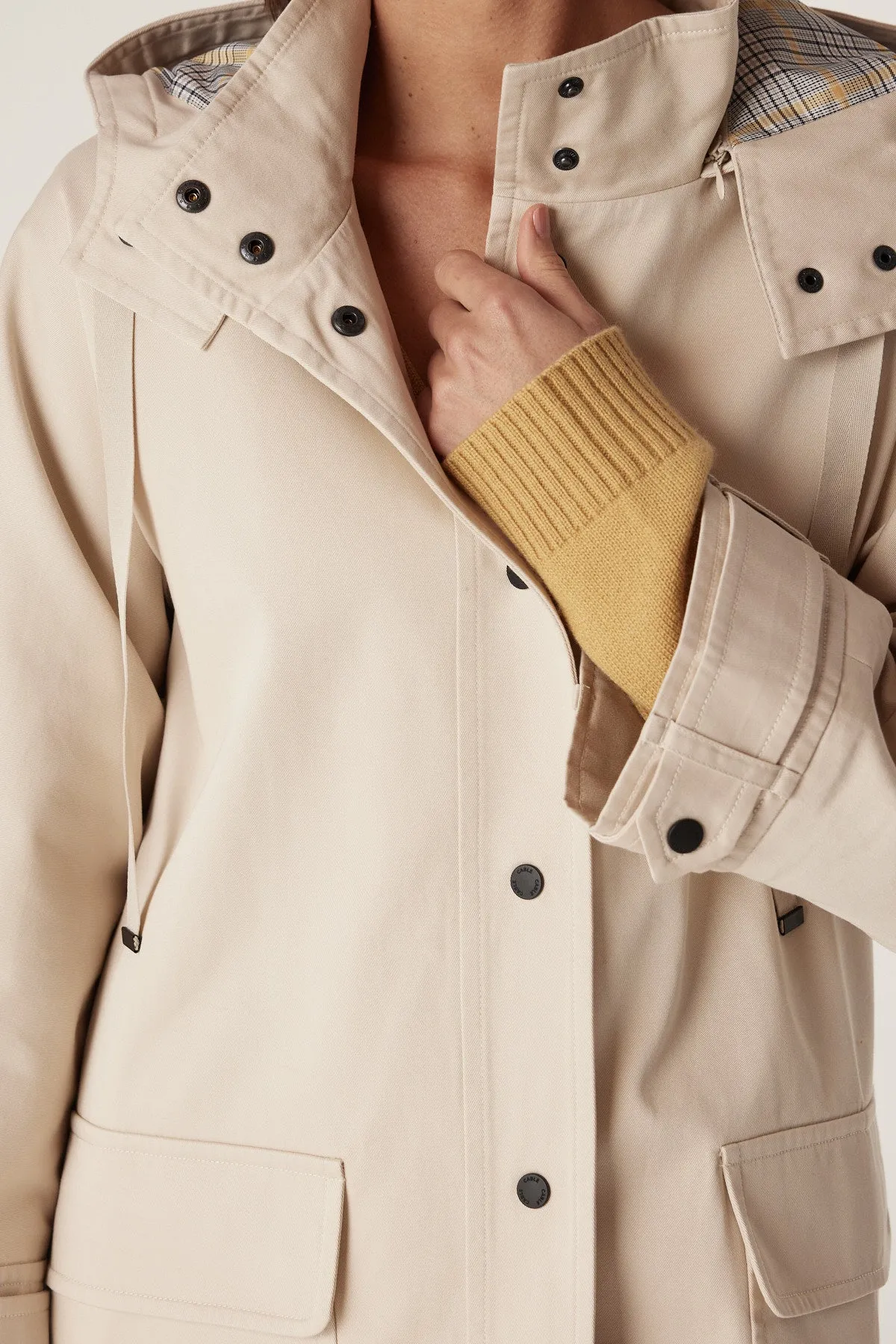 Anais Car Coat - Stone