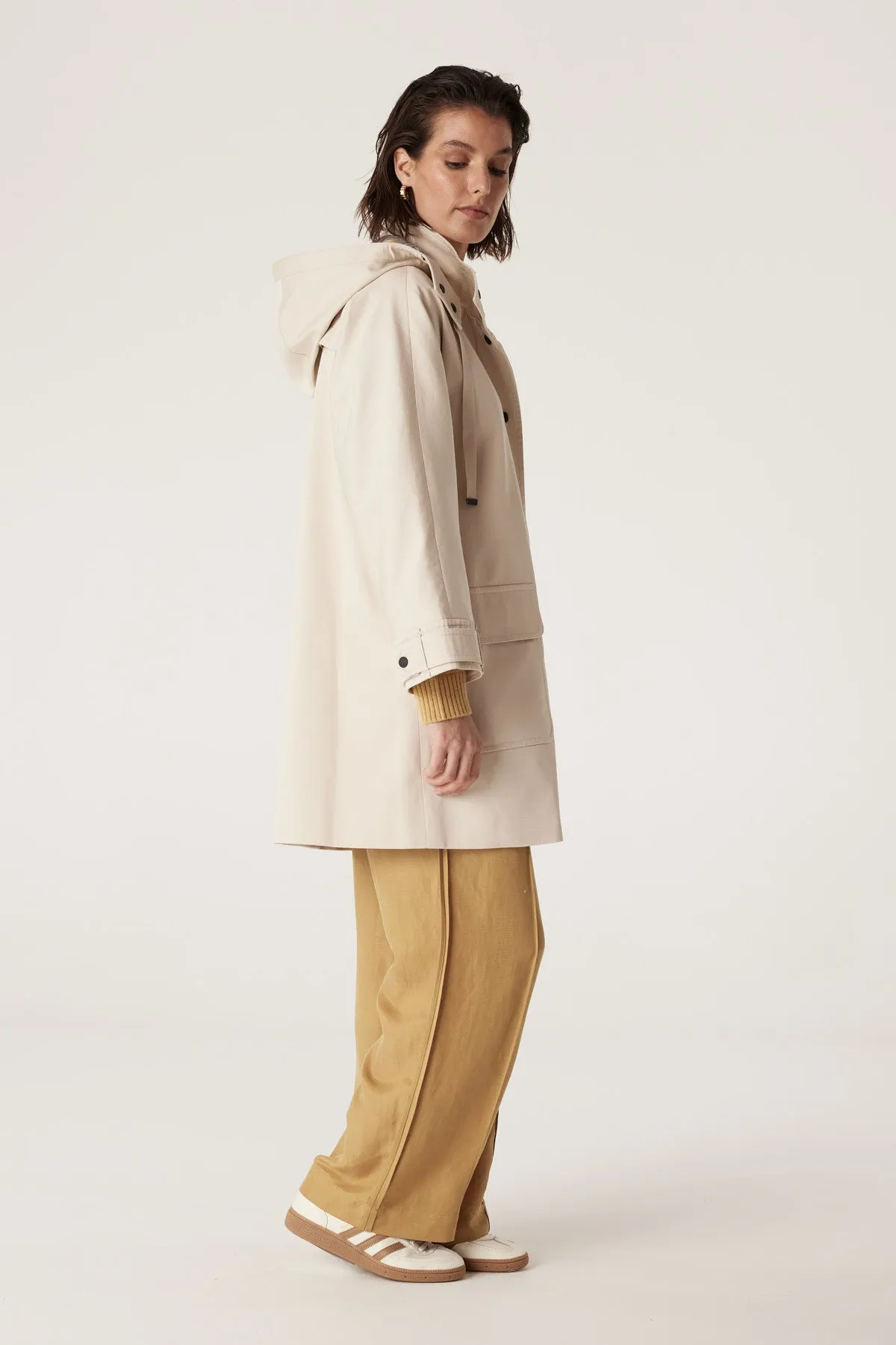 Anais Car Coat - Stone