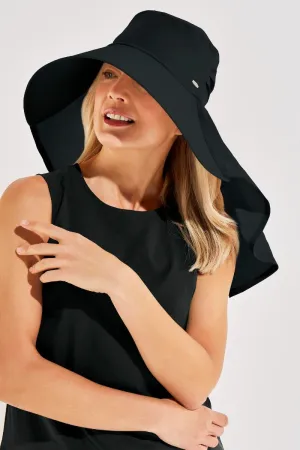 Anastasia Elegant Full Coverage Hat | Black