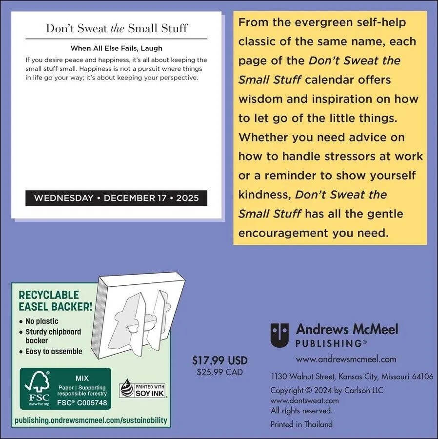 Andrews McMeel Don't Sweat the Small Stuff 2025 Day-to-Day Calendar